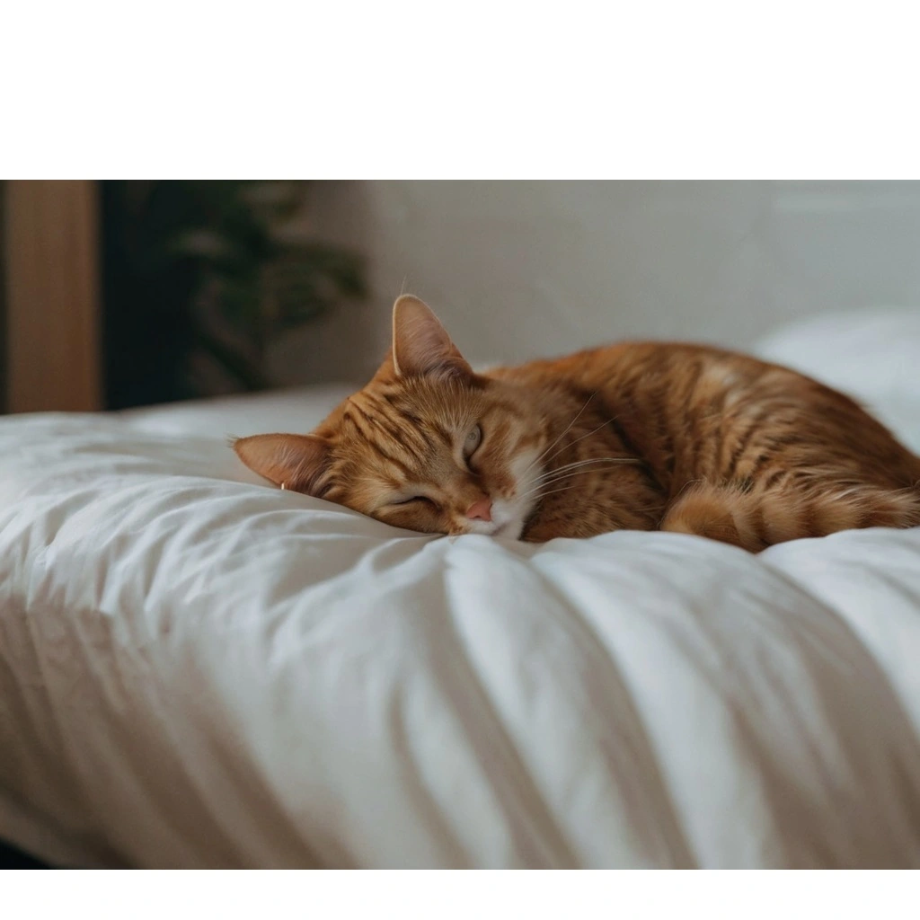 Fordelene ved at lade din kat sove i sengen med dig